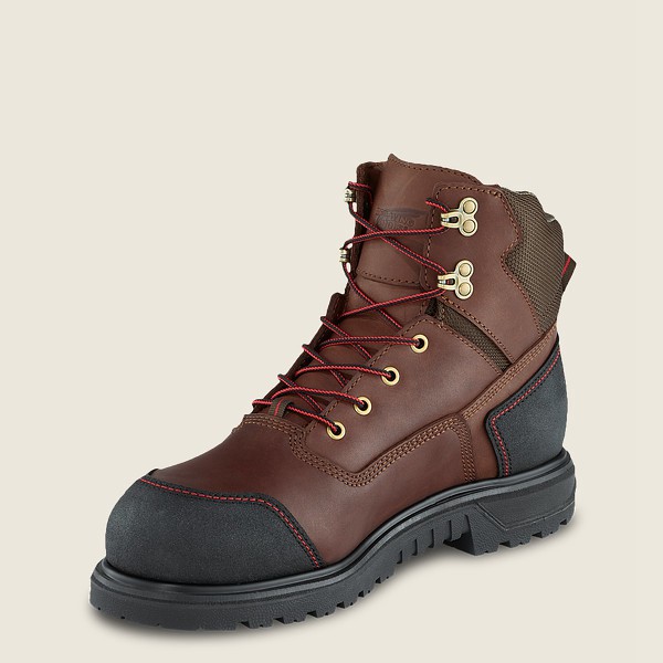 Botas de Trabajo Red Wing Hombre Marrom/Negros - Brnr Xp - 6-Inch Waterproof Soft Toe - 793-JRPNVD